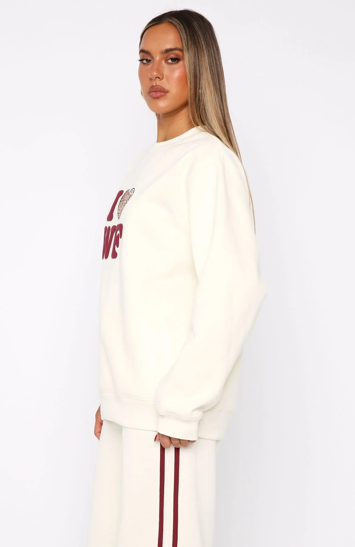 11th Street Concrete Jungle Oversized Sweater Cake Batter - Image 3