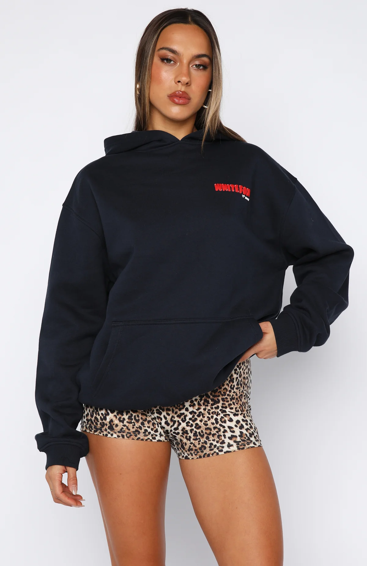 11th Street She's So Lucky Oversized Hoodie Blueberry Twist - Image 2