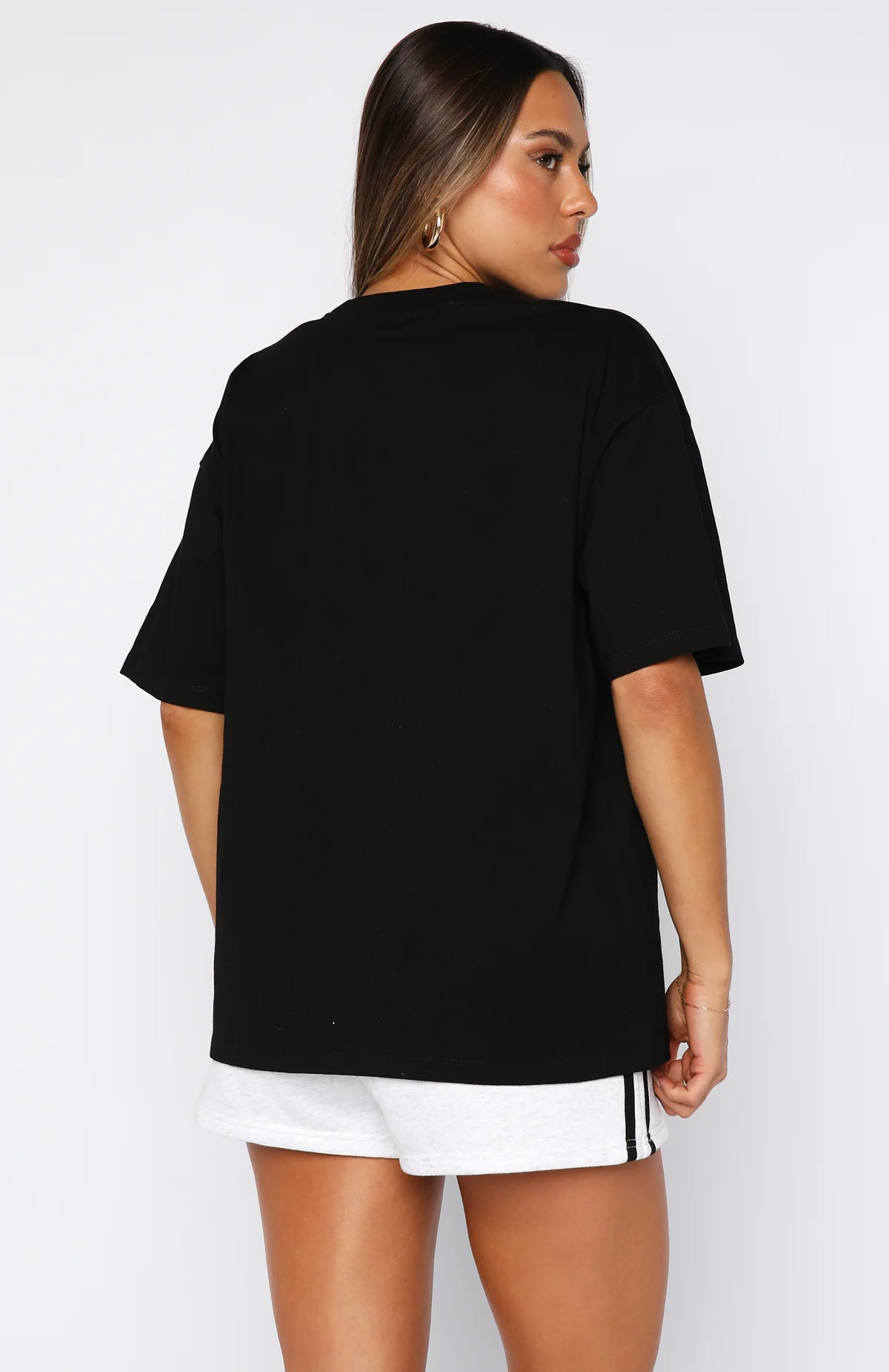 11th Street She's So Lucky Oversized Tee Licorice - Image 4