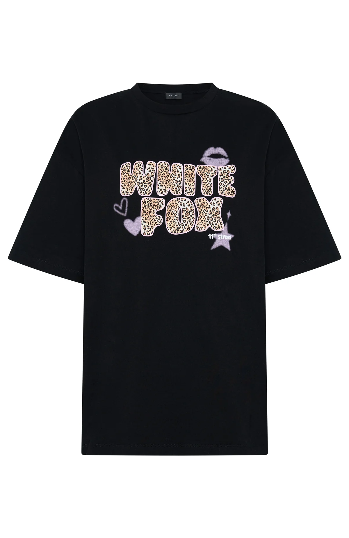 11th Street She's So Lucky Oversized Tee Licorice - Image 5