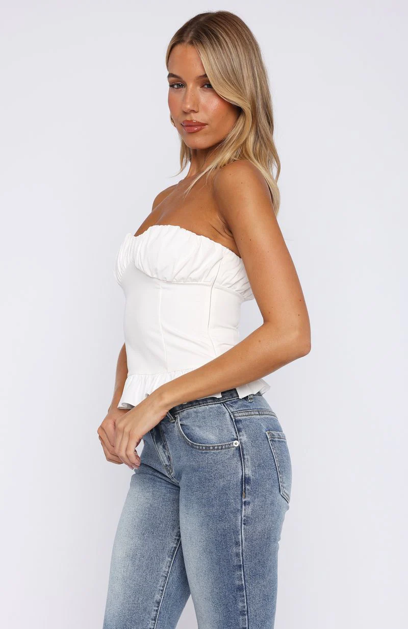 All For You Strapless Top Off White - Image 3