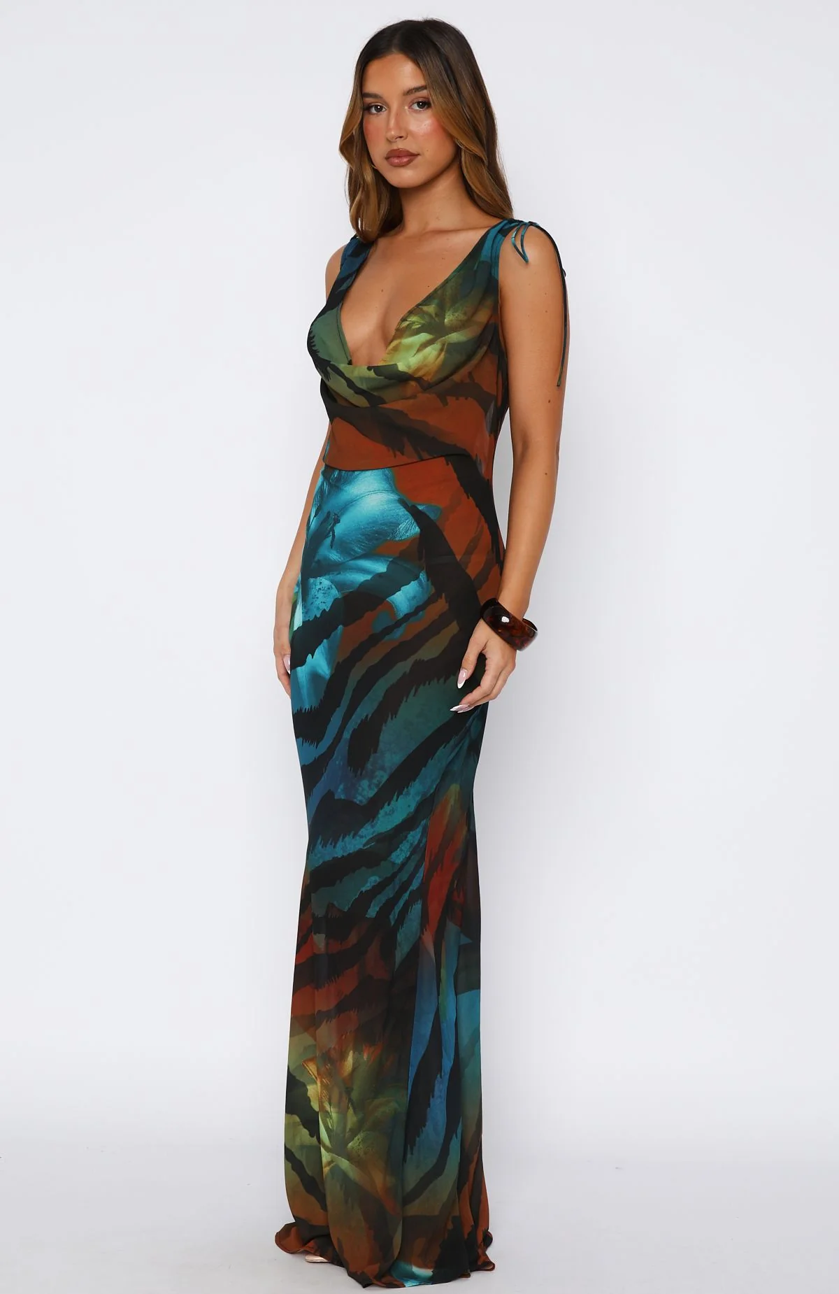 Amore Maxi Dress Teal Mirage - Image 3