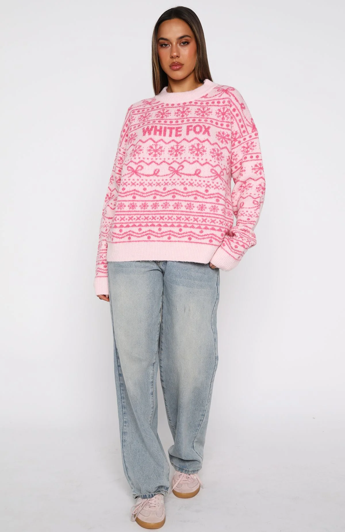 Arctic Fire Knit Sweater Baby Pink - Image 6