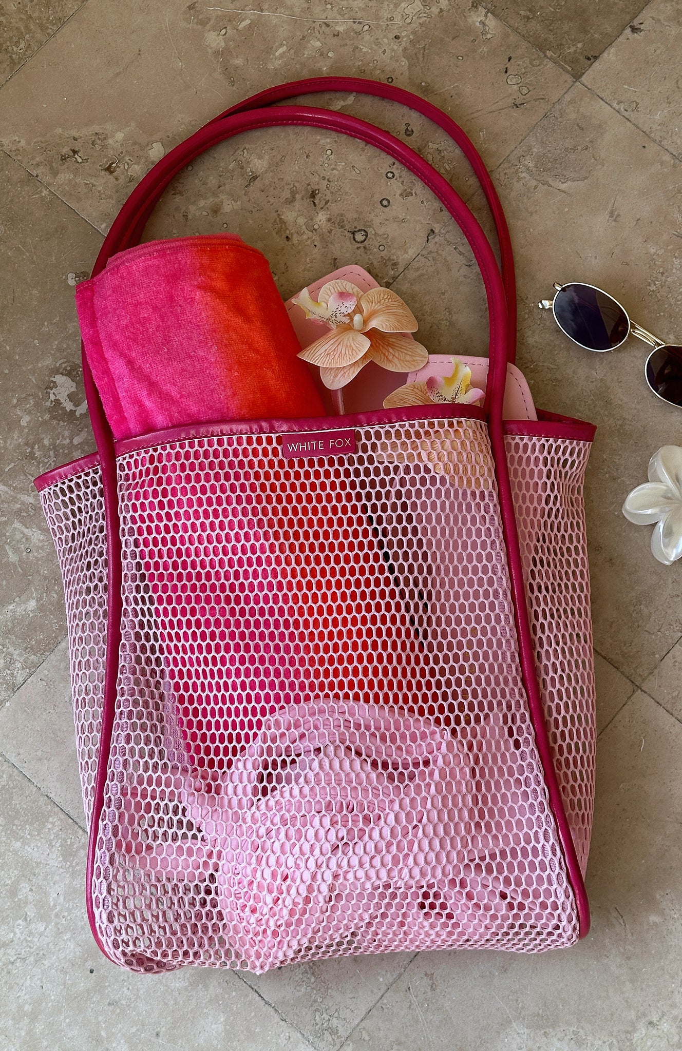 Aria Shoulder Bag Pink - Image 3