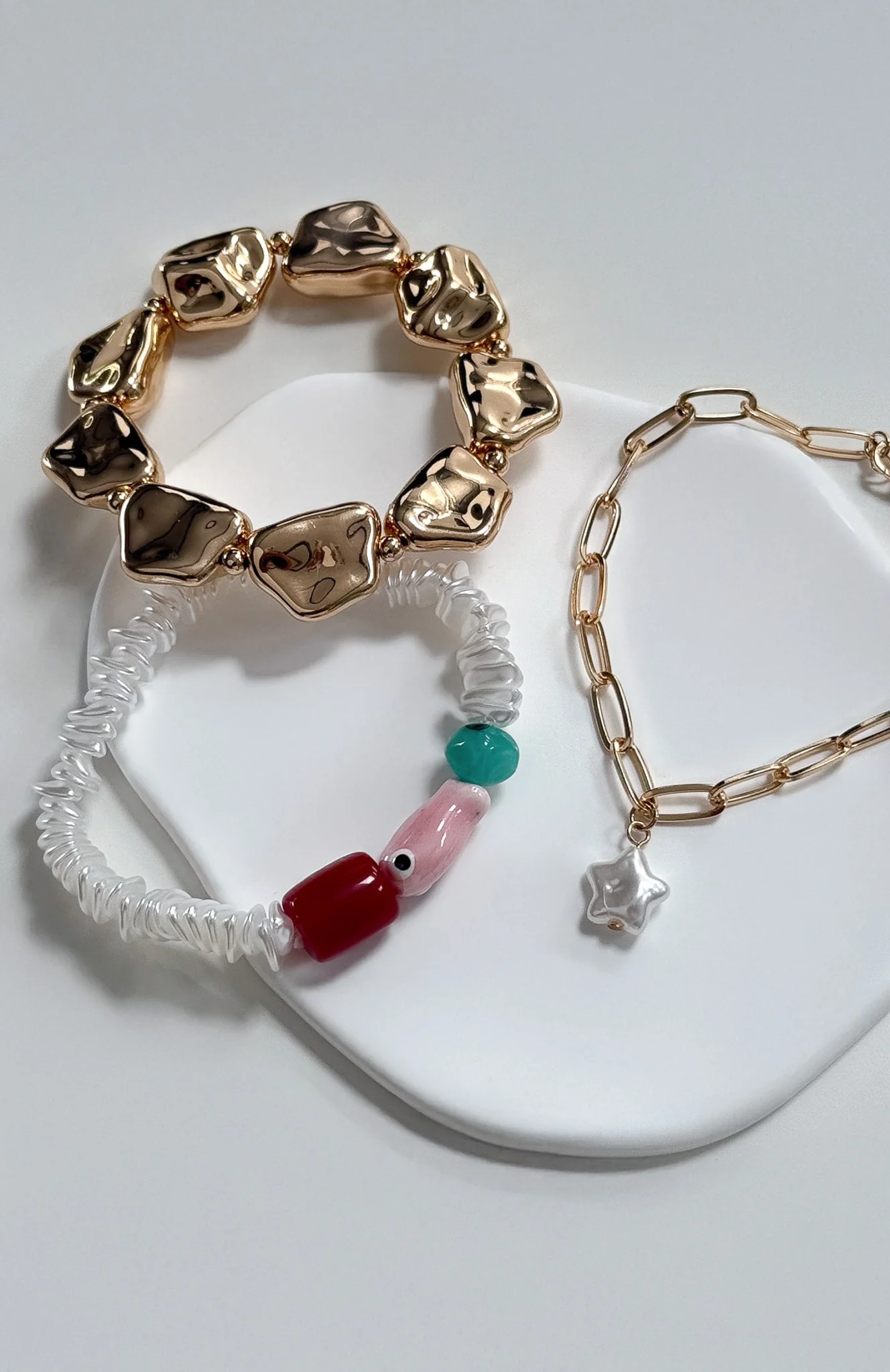 Aster Bracelet Set Gold - Image 3