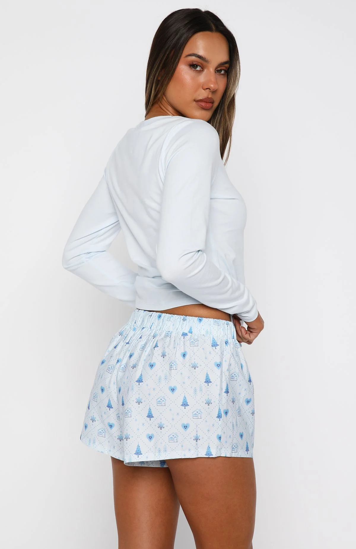 Baby It's Cold Outside Long Sleeve Pyjama Top Morning Frost - Image 4