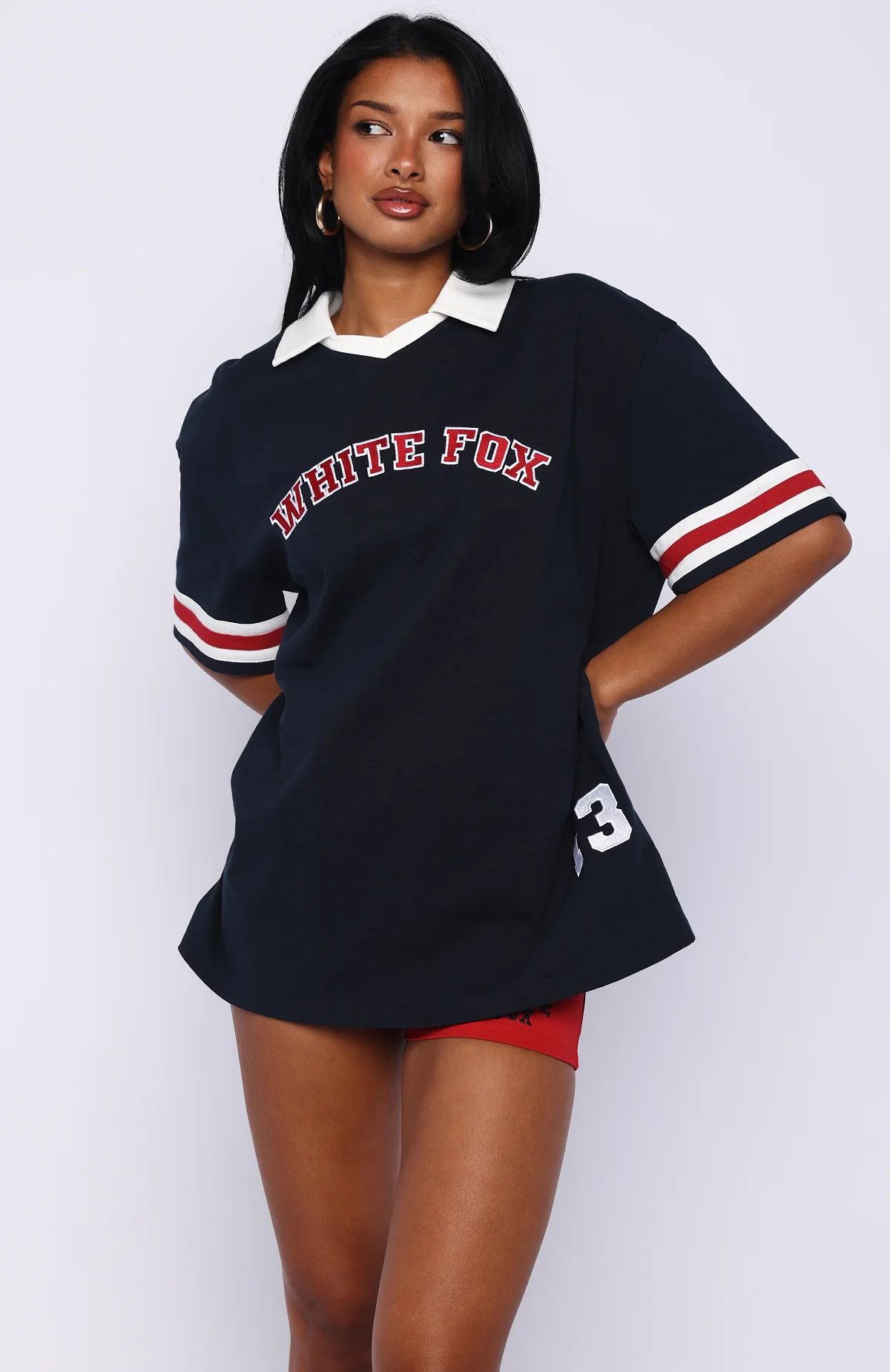 Break It Up Oversized Jersey Navy - Image 2