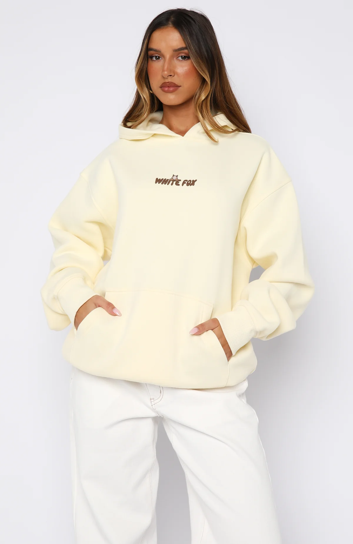 Bubbles & Foxy Friends Oversized Hoodie Pudding - Image 2