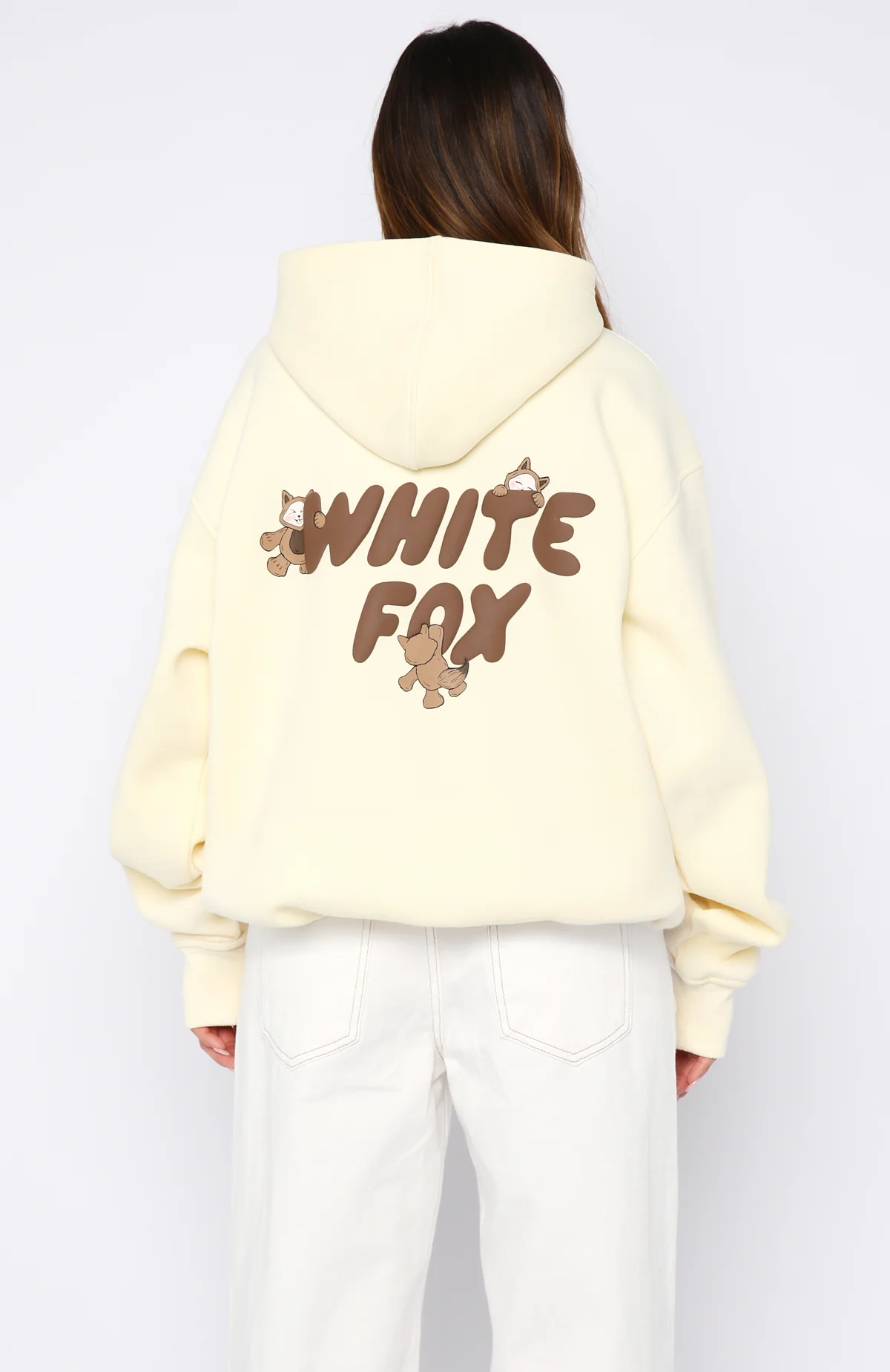 Bubbles & Foxy Friends Oversized Hoodie Pudding - Image 4