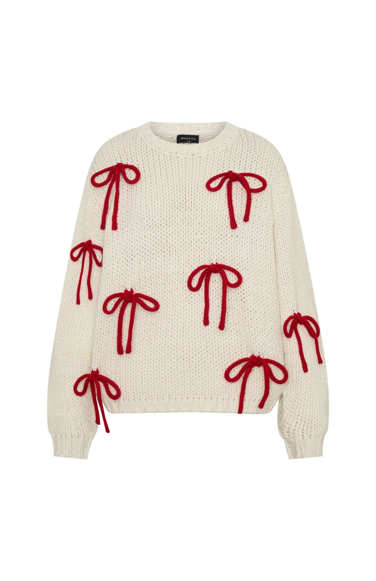 Candy Cane Crush Knit Sweater Cream - Image 7