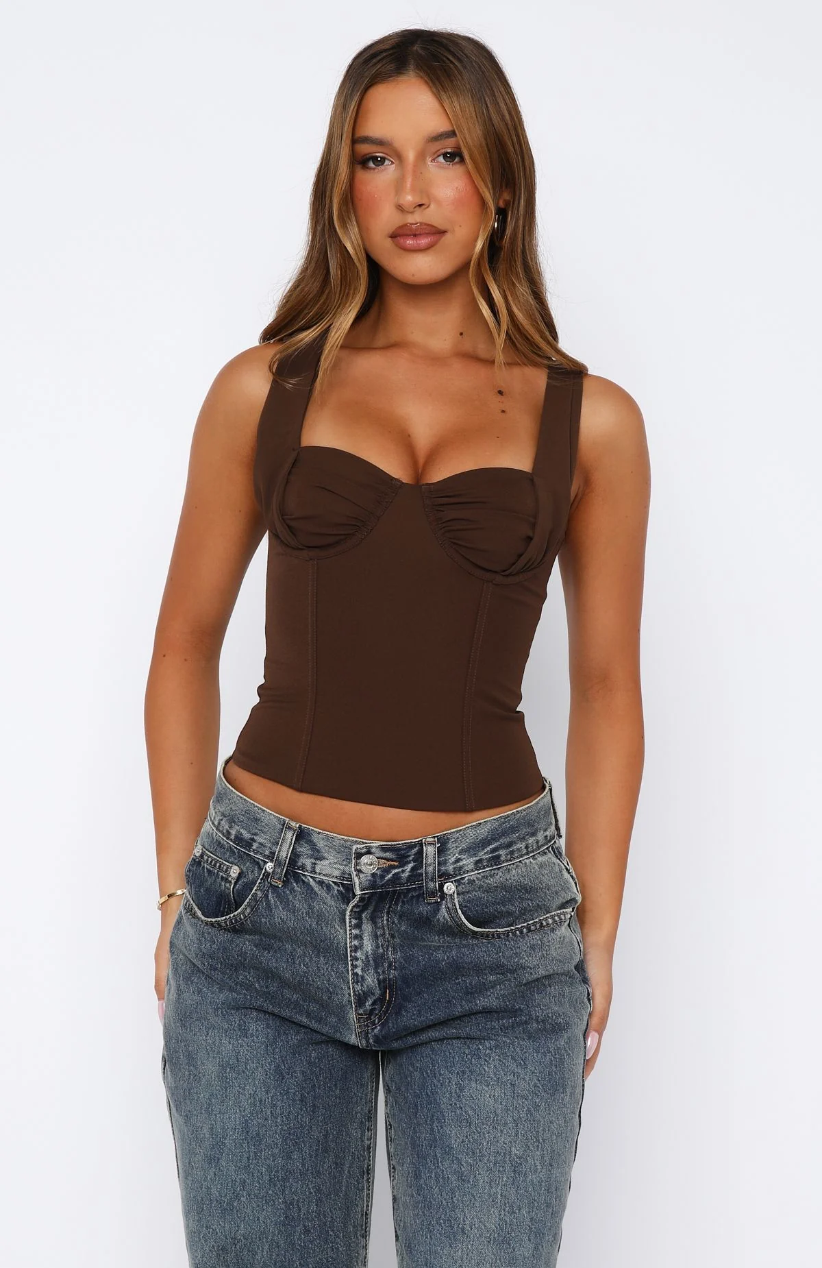 Chasing Shadows Bustier Chocolate - Image 2