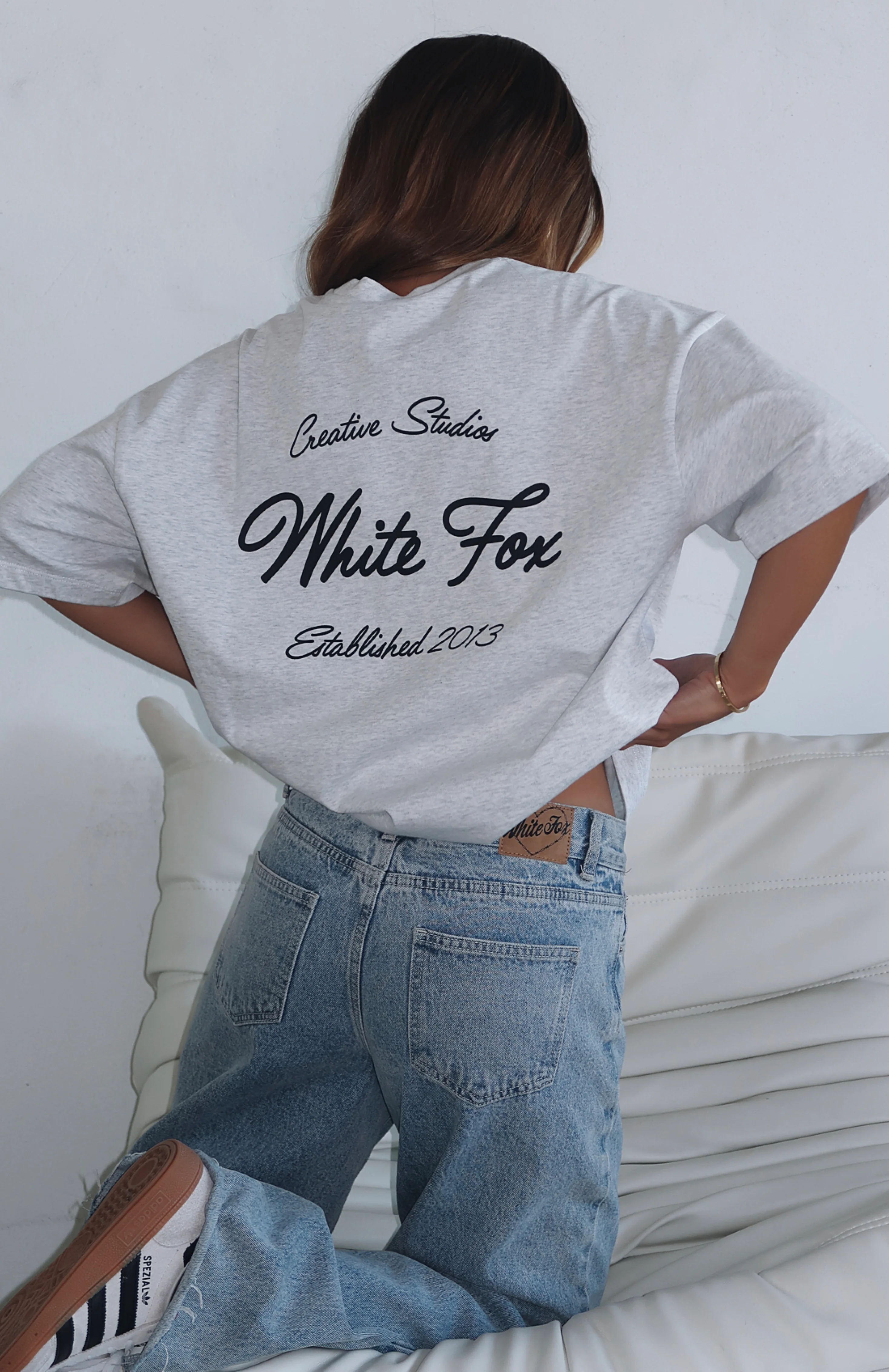 Creative Studios Oversized Tee Grey Marle