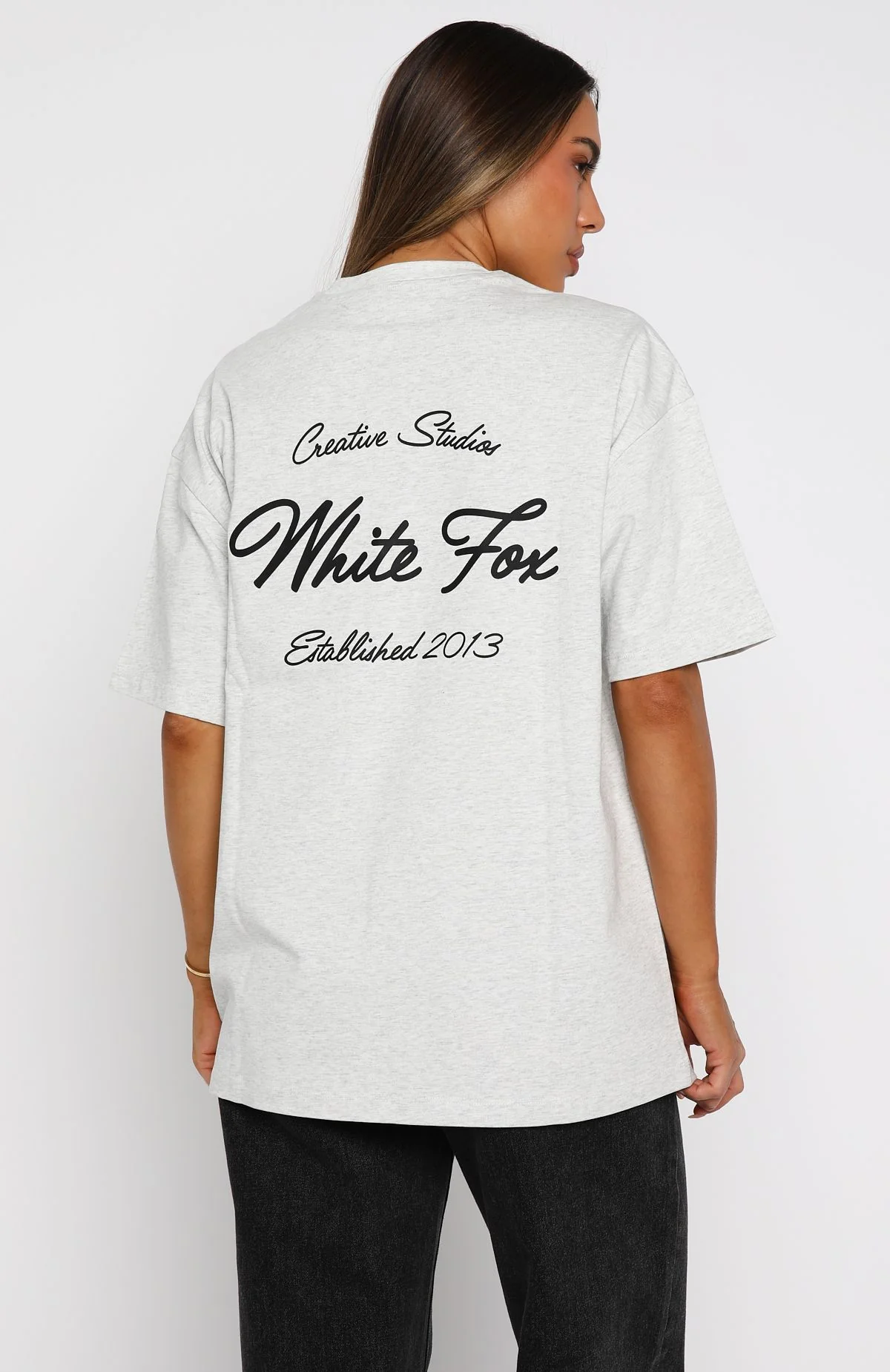 Creative Studios Oversized Tee Grey Marle - Image 5