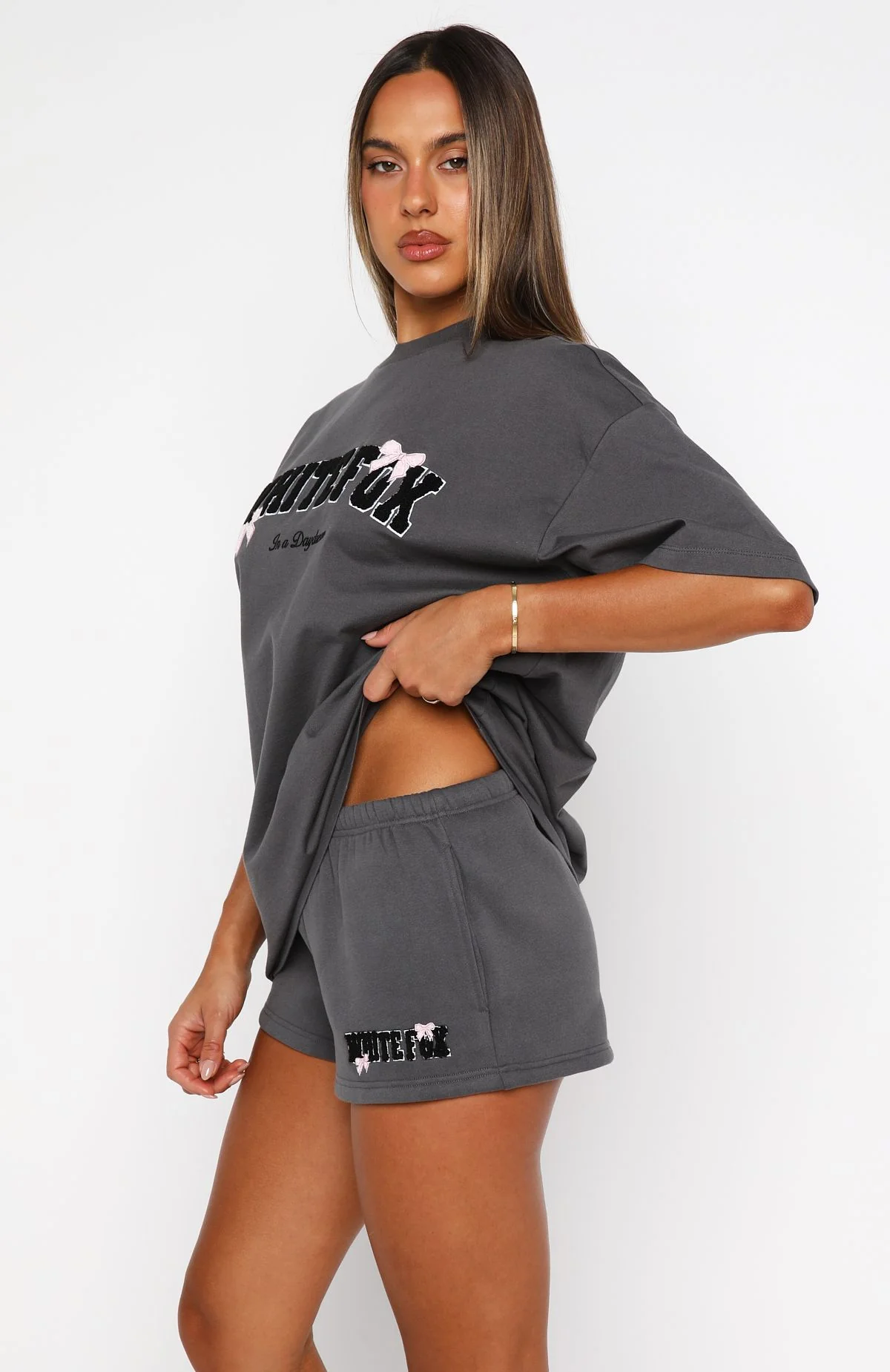 Daydreamers Madeline Lounge Shorts Volcanic - Image 3