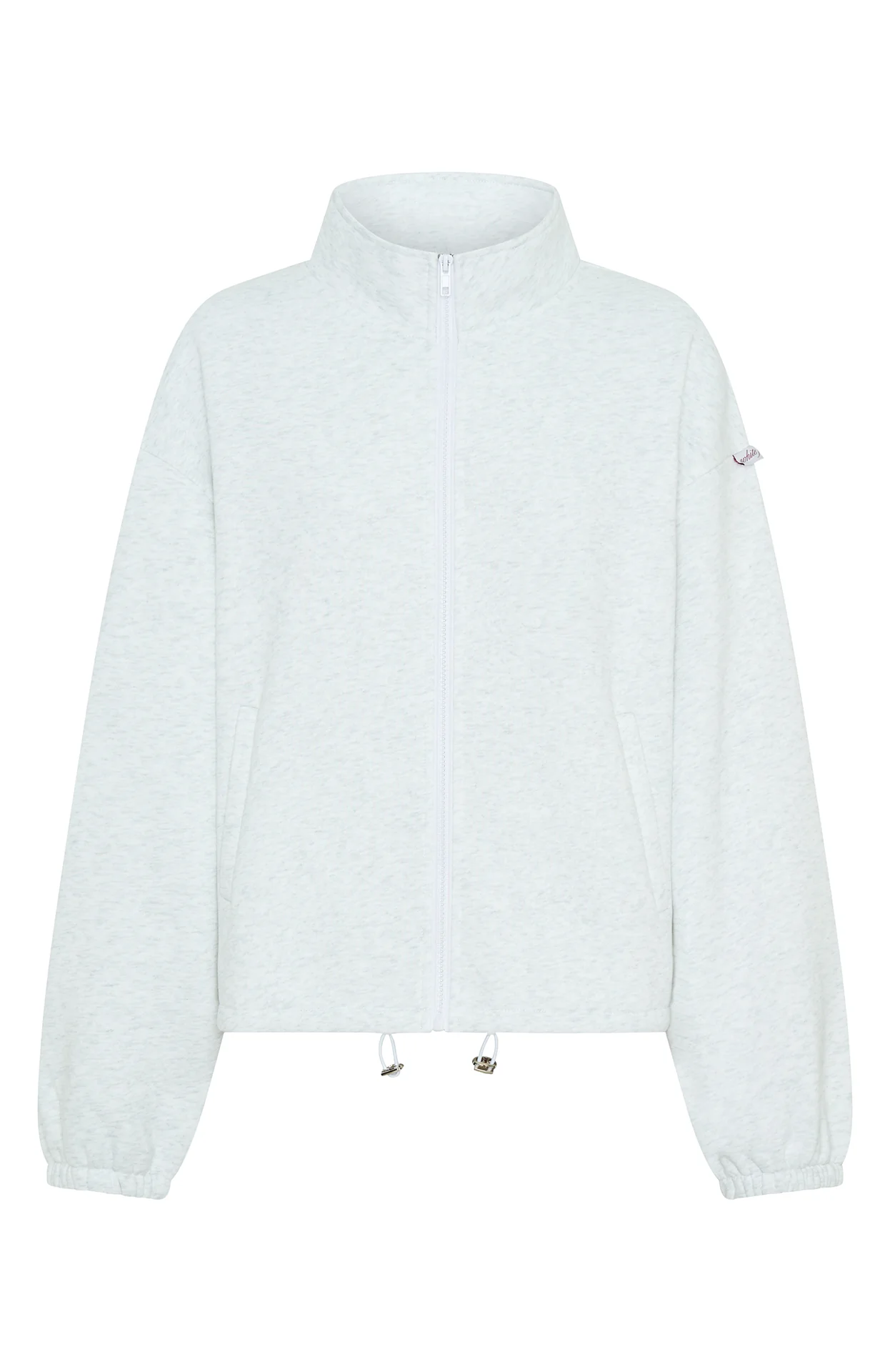 Don't Look Now Zip Front Sweater Grey Marle - Image 6