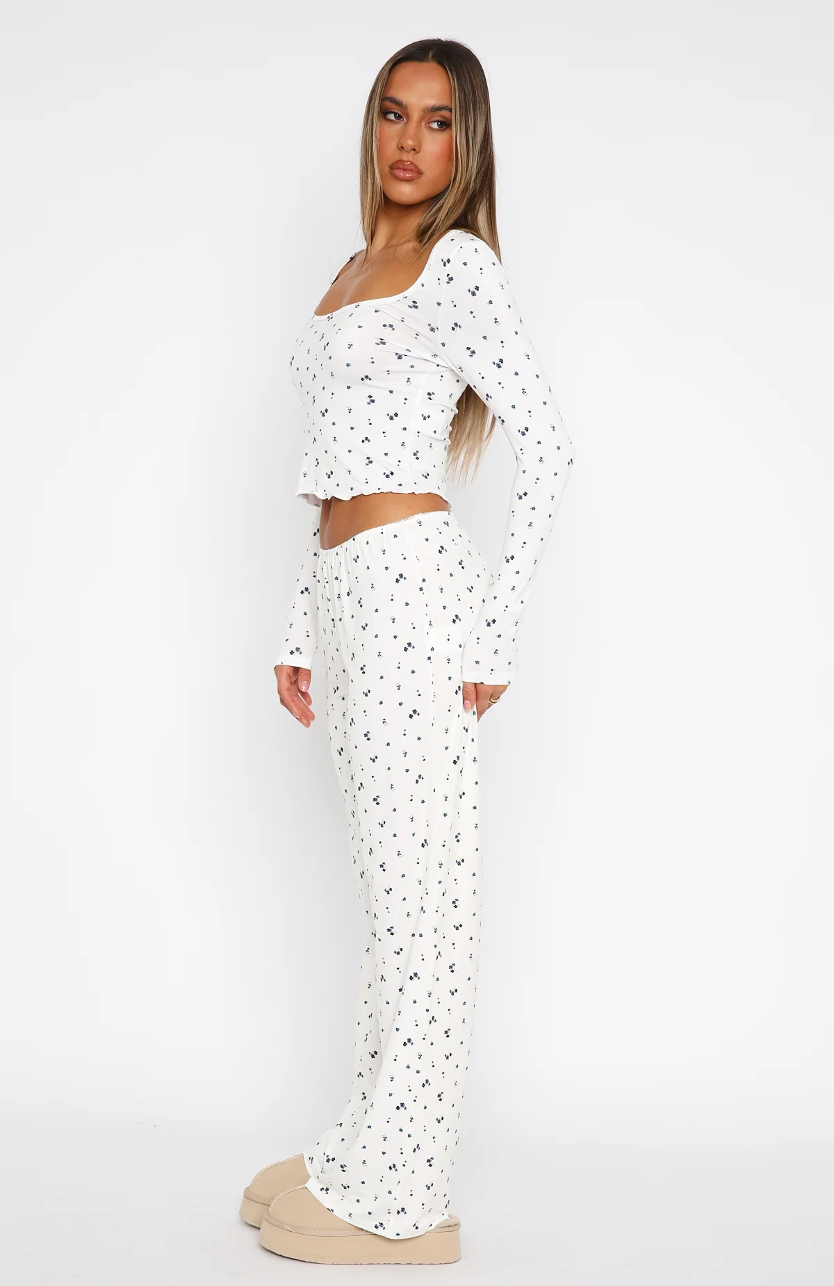 Dreamy Pyjama Pants Ditsy Blues - Image 3