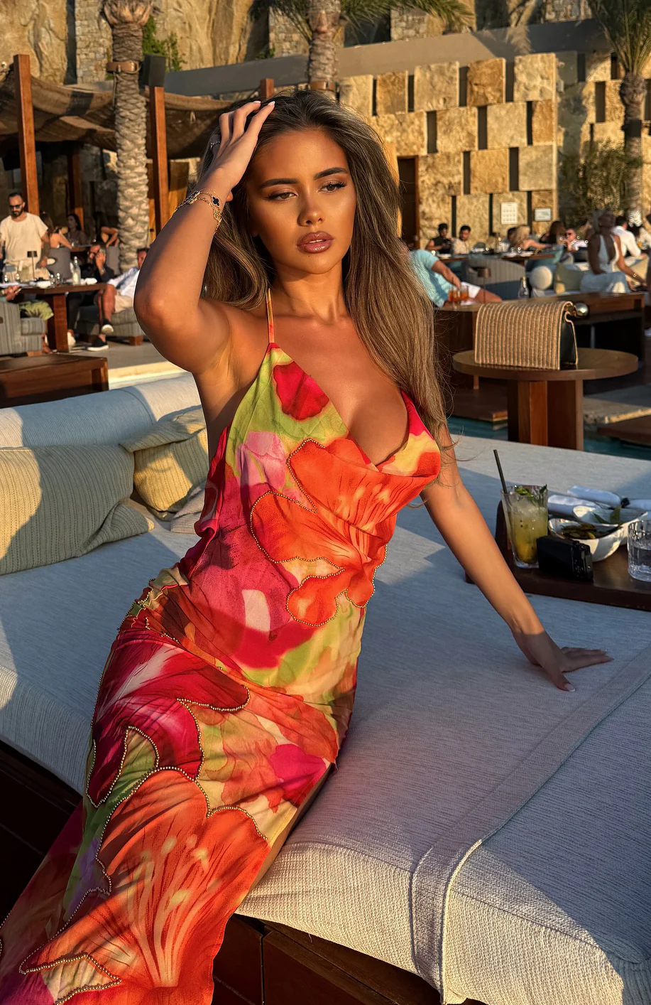 Falling Into You Maxi Dress Tropical Bloom - Image 3