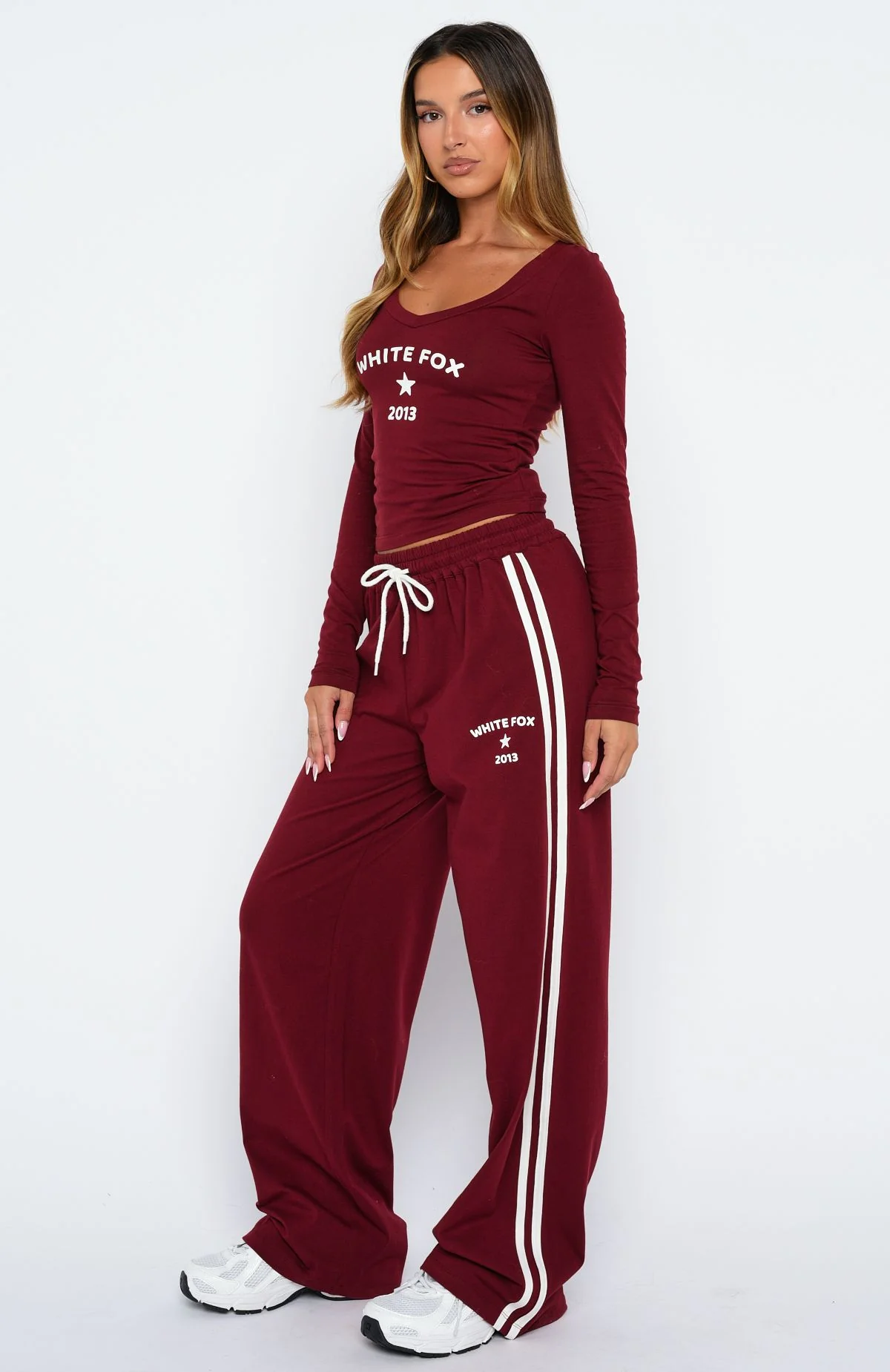 Found You Out Track Pants Burgundy - Image 4
