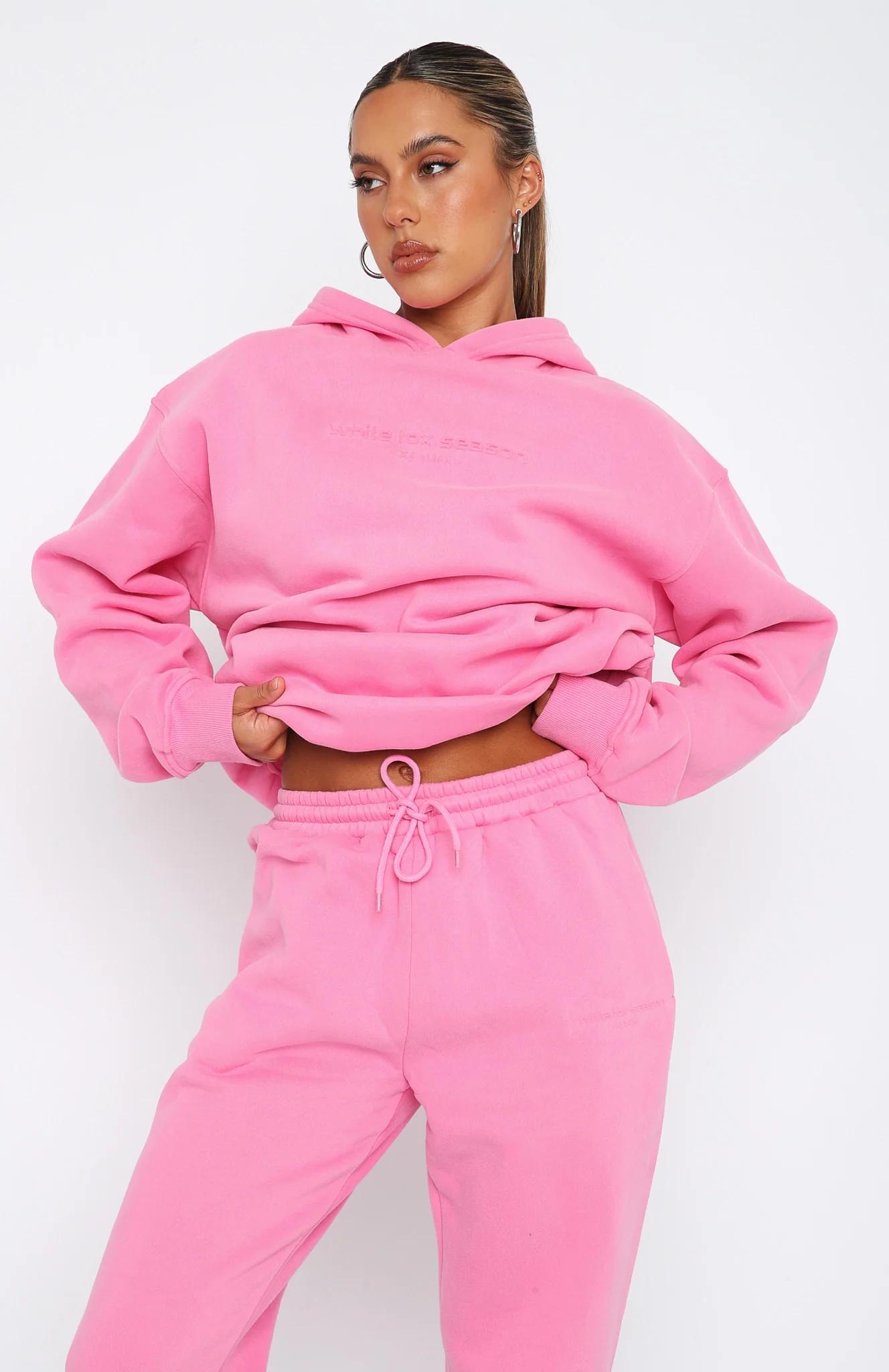 Future Forward Oversized Hoodie Candy Pink - Image 2