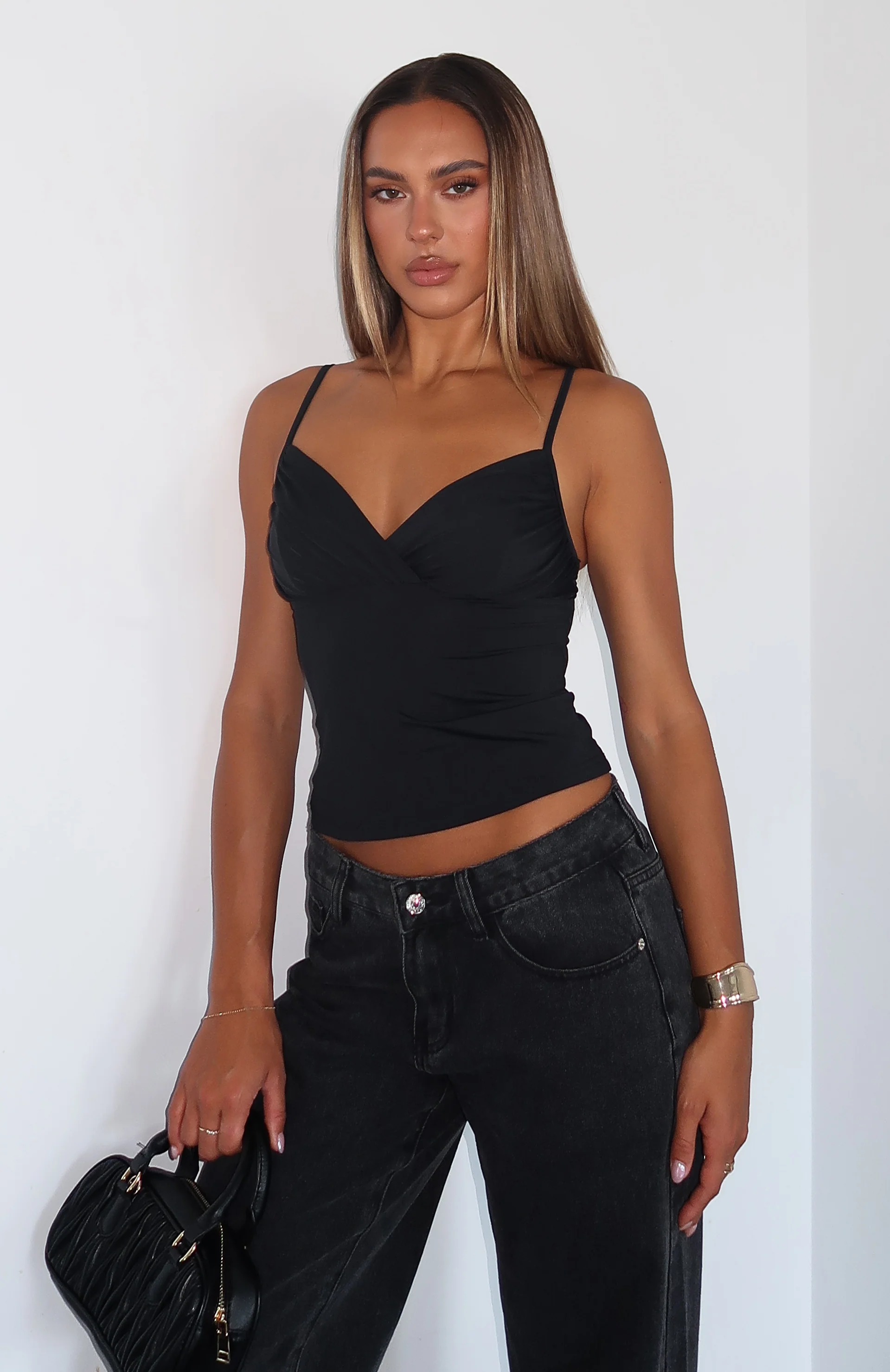 Getting Noticed Cami Top Black - Image 5
