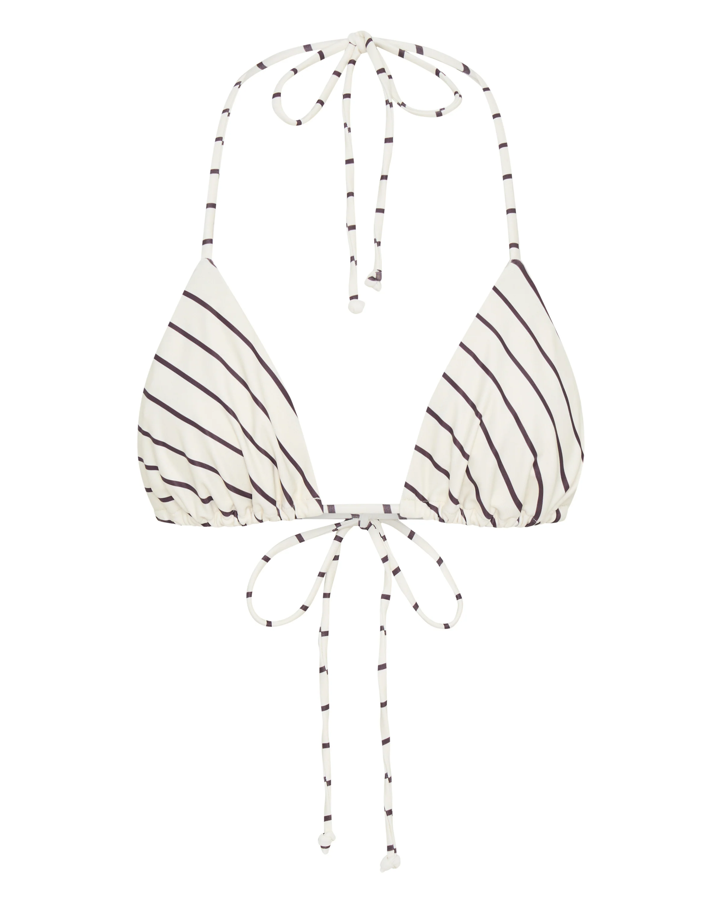 Golden Hour Bikini Top Cream/Choc Stripe - Image 8