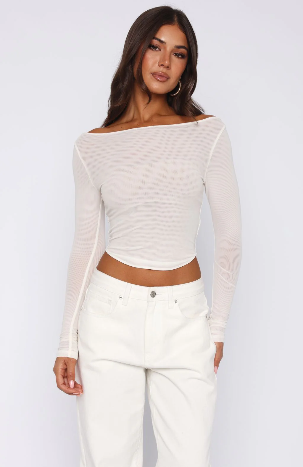 Hypnotising Thoughts Top Ivory - Image 2