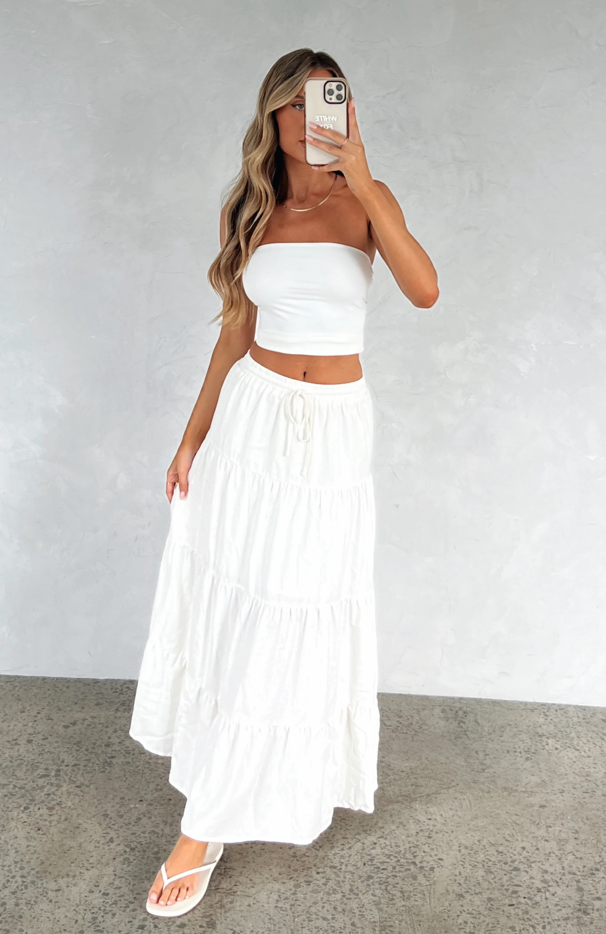 In That Moment Maxi Skirt White - Image 6