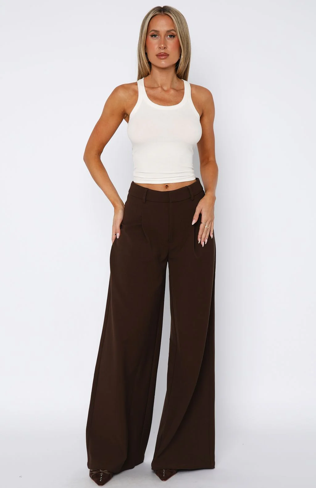It's Now Or Never Pants Chocolate - Image 3