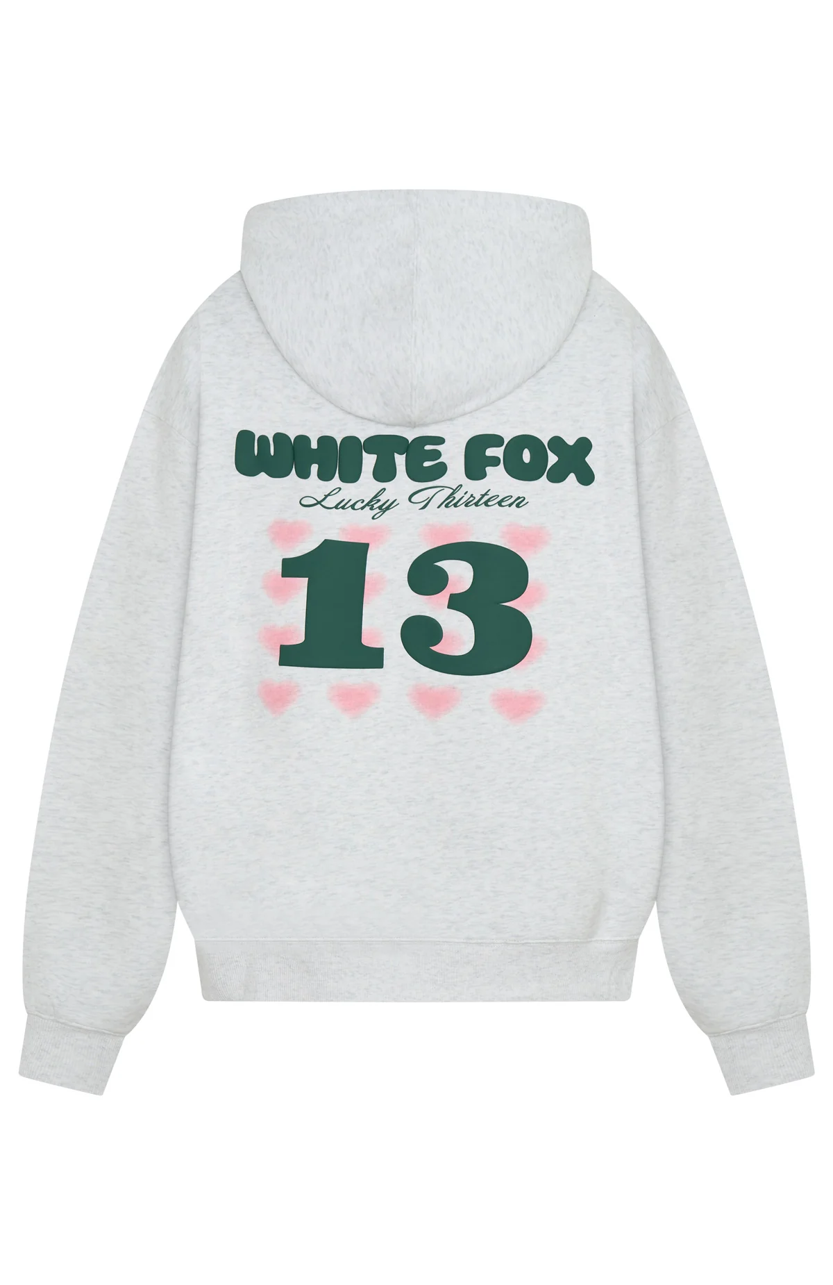 Lucky Thirteen Charise Zip Front Hoodie Grey Marle - Image 7
