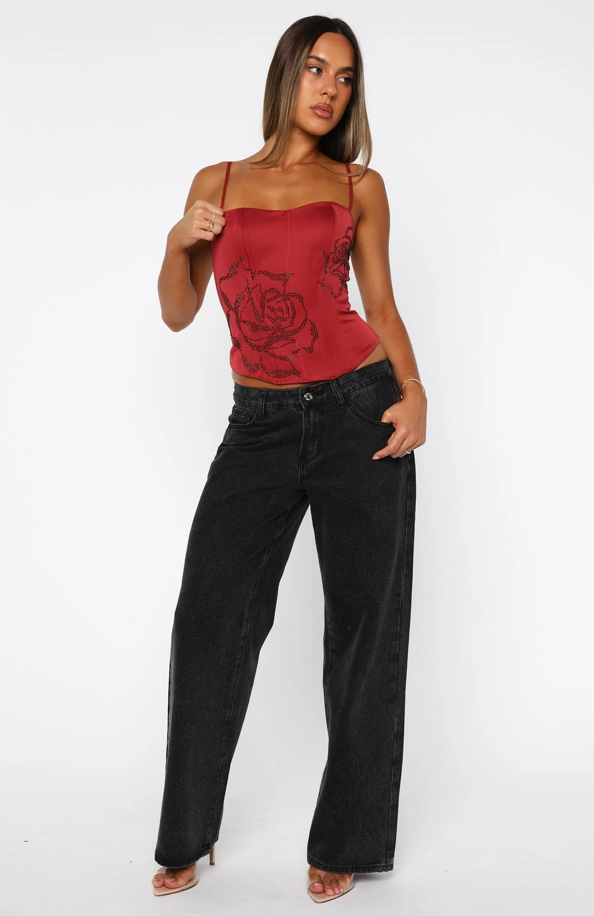 Miss You Always Bustier Ruby Red - Image 6