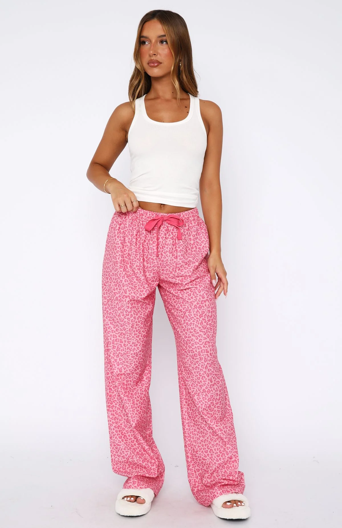 Sweetheart Pyjama Pants Pink Leopard - Image 2