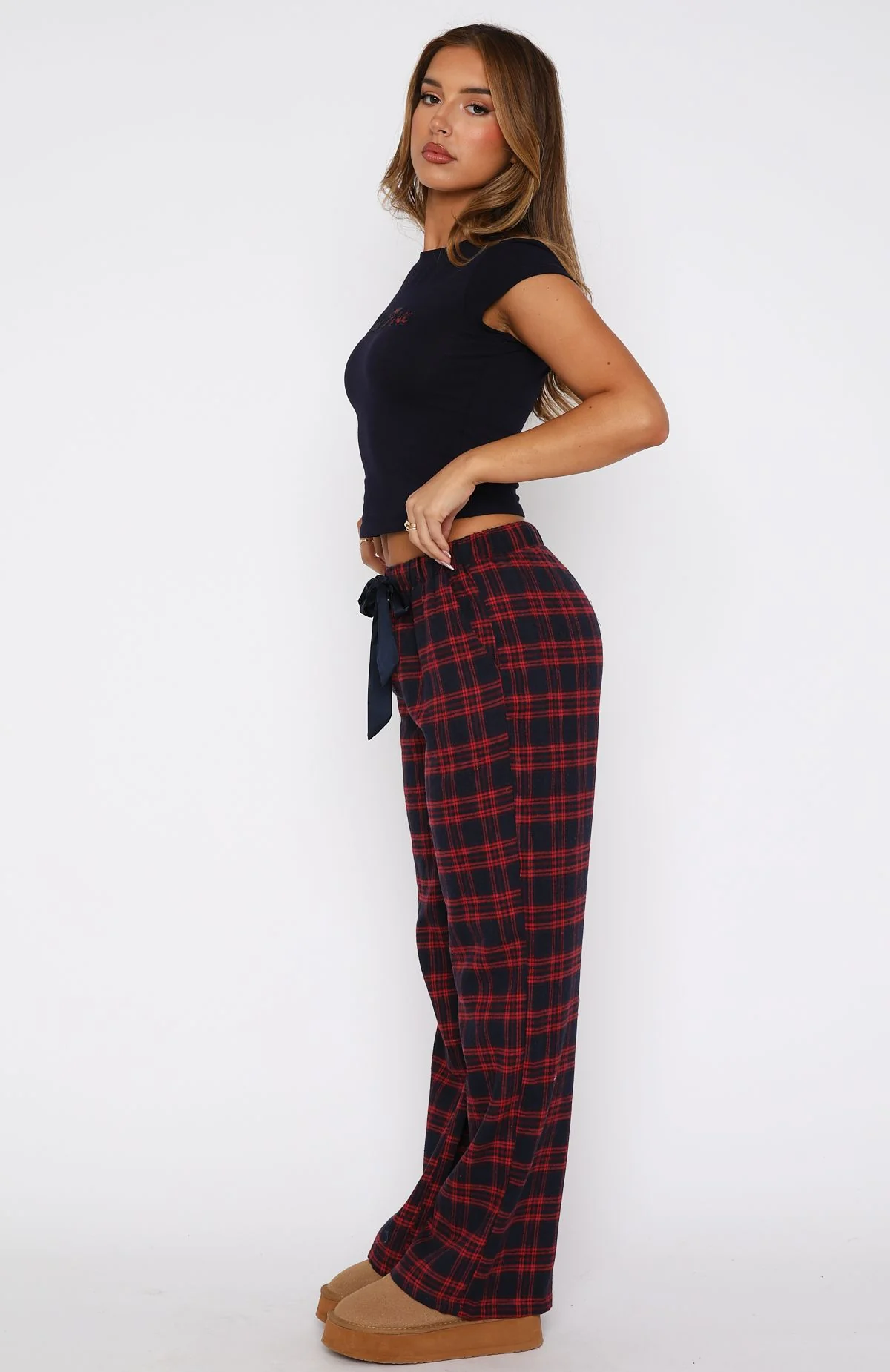 That Time Of Year Pyjama Pants Red/Navy - Image 4