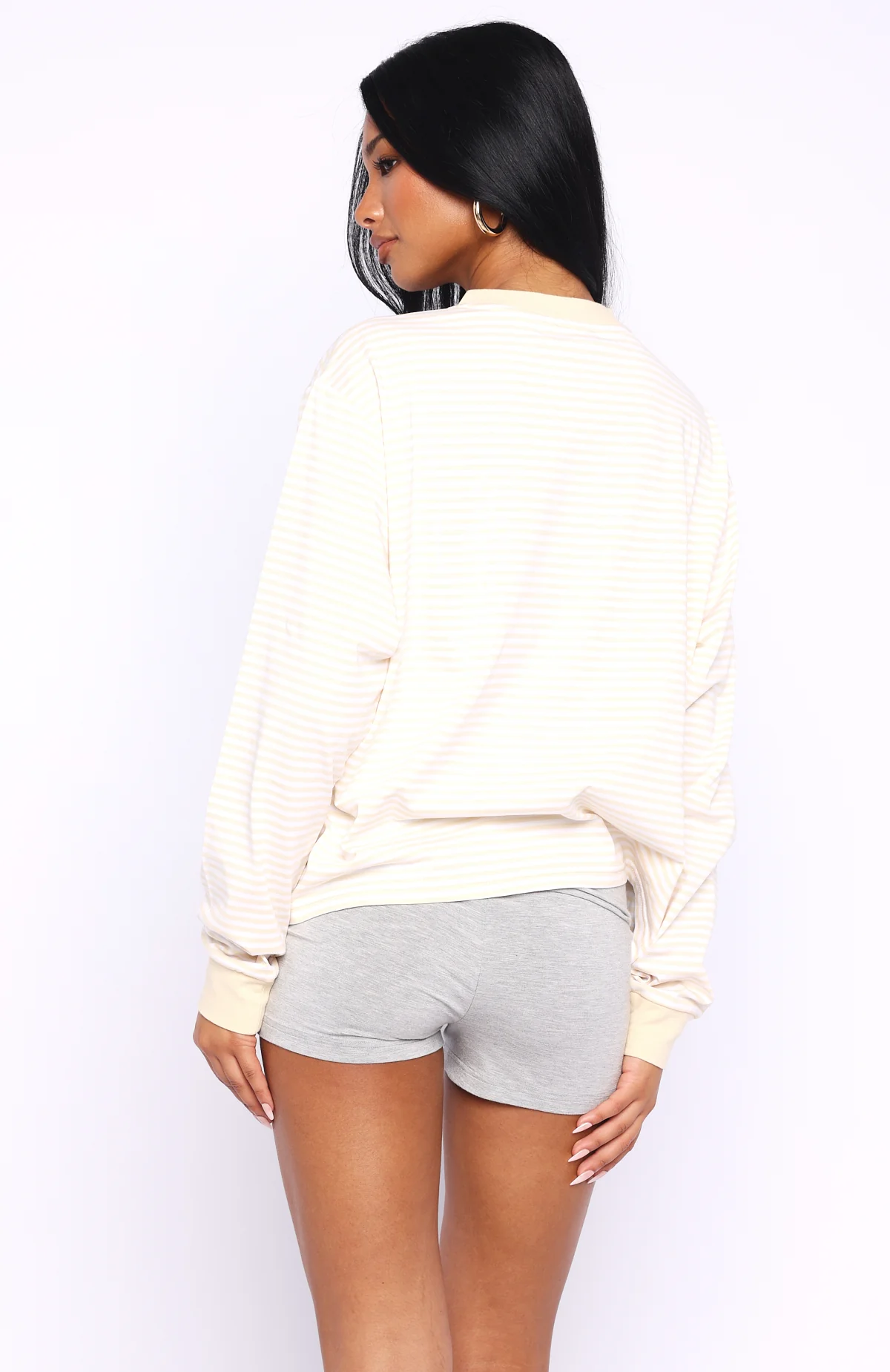 Touchdown Long Sleeve Tee Lemon Stripe - Image 5