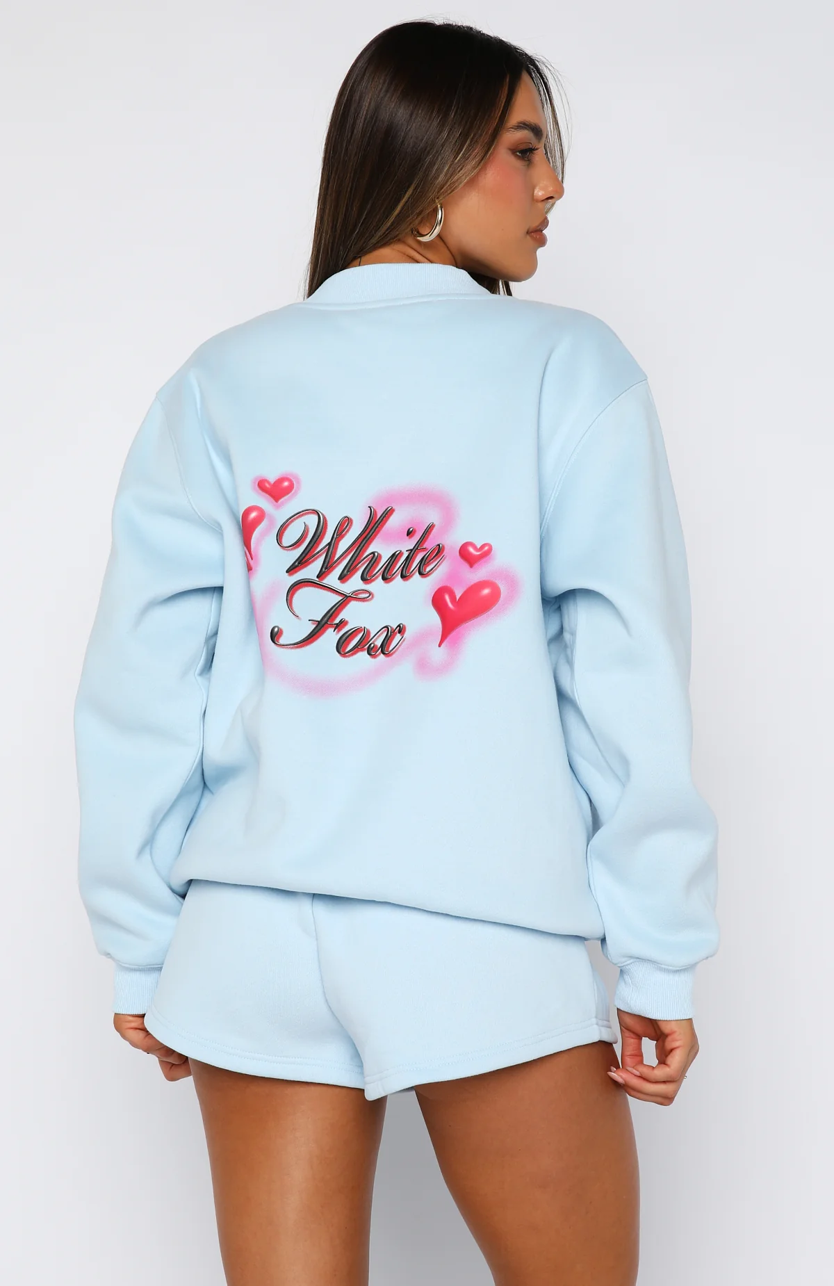 Trouble Maker Oversized Sweater Baby Blue - Image 4