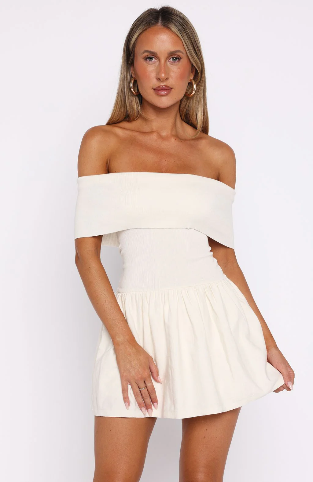 Wherever You Are Mini Dress Off White - Image 2