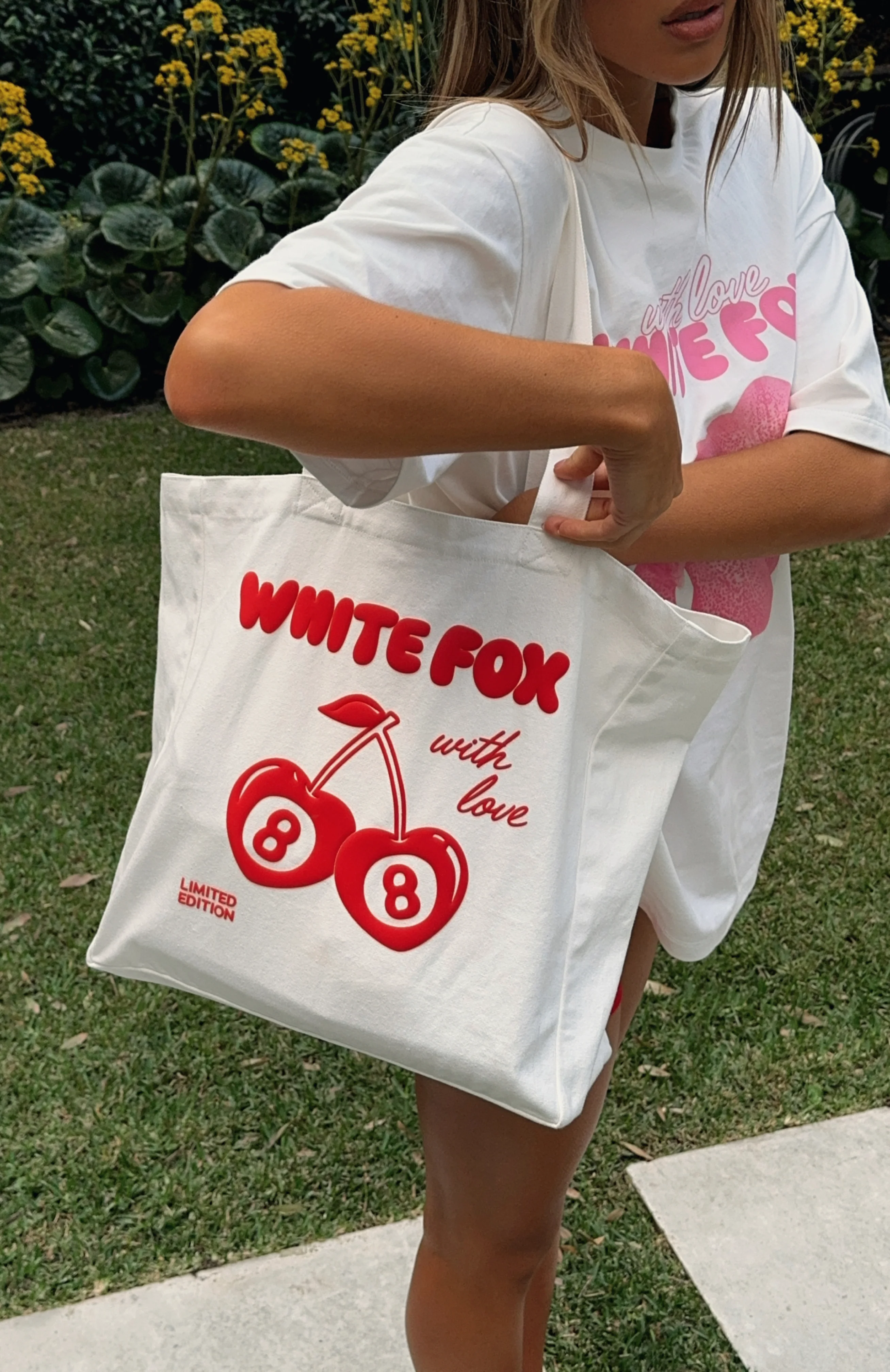 With Love In The Moment Tote Bag White - Image 4