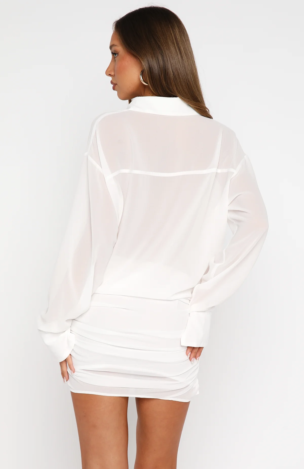 You'll Remember Me Mini Dress White - Image 5